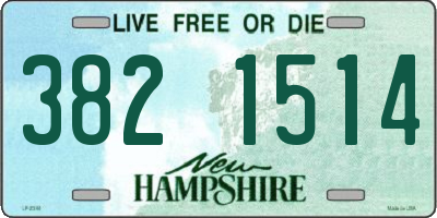 NH license plate 3821514