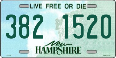 NH license plate 3821520