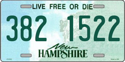 NH license plate 3821522