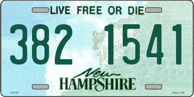 NH license plate 3821541