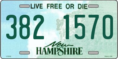 NH license plate 3821570