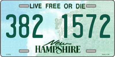 NH license plate 3821572