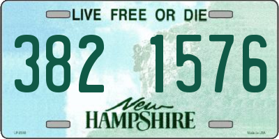 NH license plate 3821576