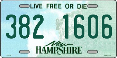 NH license plate 3821606