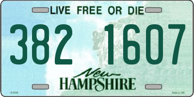 NH license plate 3821607