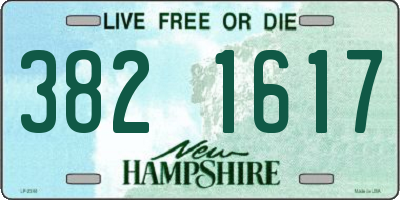 NH license plate 3821617