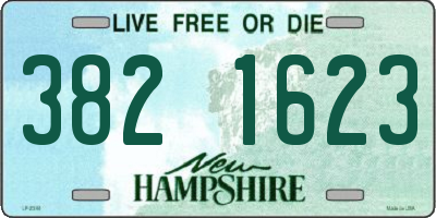 NH license plate 3821623