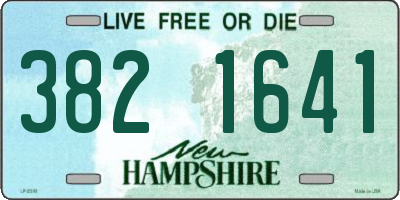 NH license plate 3821641