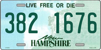 NH license plate 3821676
