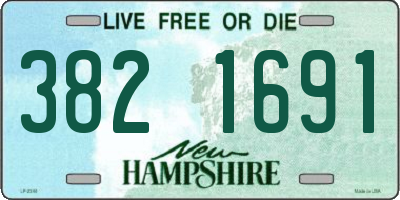 NH license plate 3821691