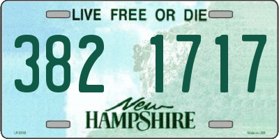 NH license plate 3821717