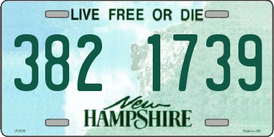 NH license plate 3821739