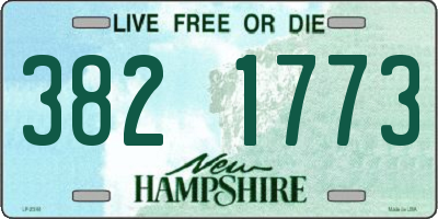 NH license plate 3821773