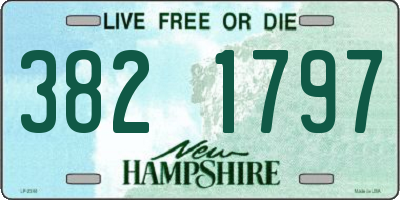 NH license plate 3821797