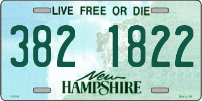 NH license plate 3821822