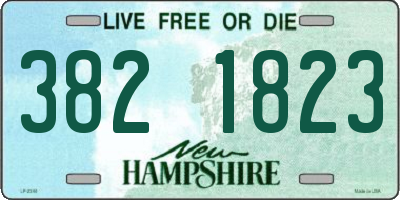 NH license plate 3821823