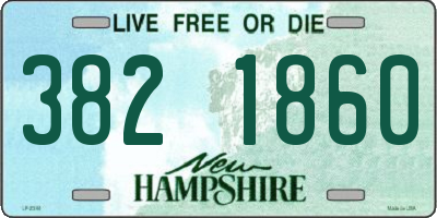 NH license plate 3821860