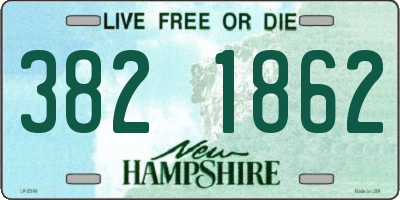 NH license plate 3821862