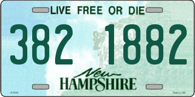 NH license plate 3821882