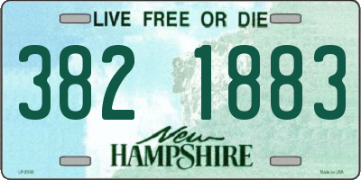 NH license plate 3821883