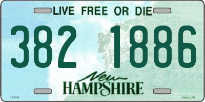 NH license plate 3821886