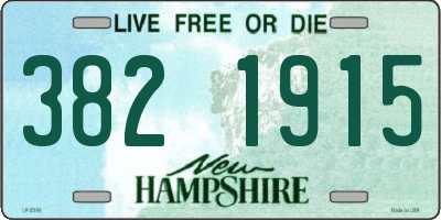 NH license plate 3821915