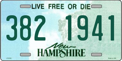 NH license plate 3821941