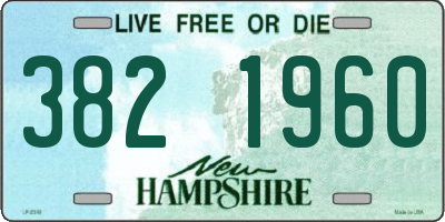 NH license plate 3821960