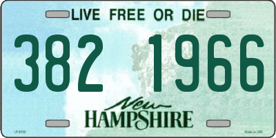 NH license plate 3821966