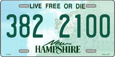 NH license plate 3822100