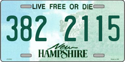 NH license plate 3822115