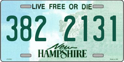 NH license plate 3822131