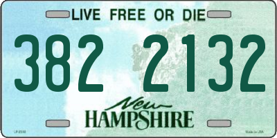 NH license plate 3822132