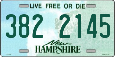 NH license plate 3822145