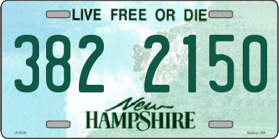 NH license plate 3822150