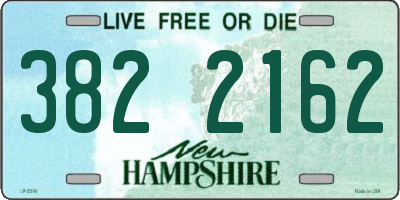 NH license plate 3822162