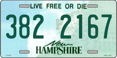 NH license plate 3822167