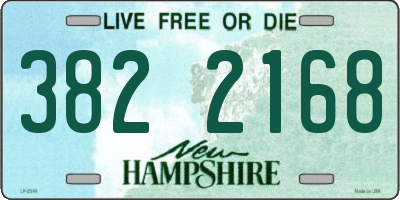NH license plate 3822168