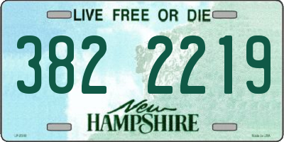 NH license plate 3822219