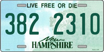 NH license plate 3822310