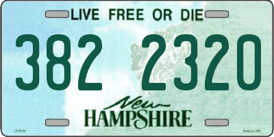 NH license plate 3822320