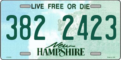 NH license plate 3822423