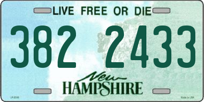 NH license plate 3822433