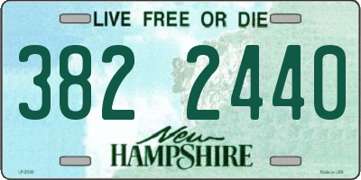 NH license plate 3822440