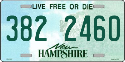 NH license plate 3822460