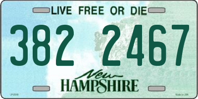 NH license plate 3822467