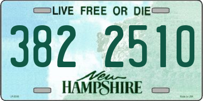 NH license plate 3822510