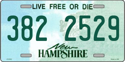 NH license plate 3822529