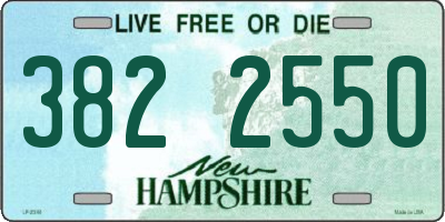NH license plate 3822550