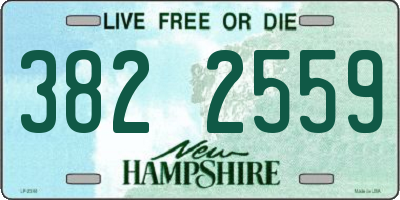 NH license plate 3822559